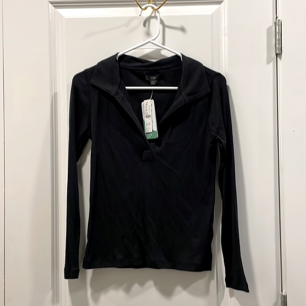 J Crew collared long sleeve NWT